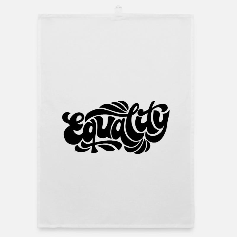 Equality – Feminist Statement Design Organic dish towel