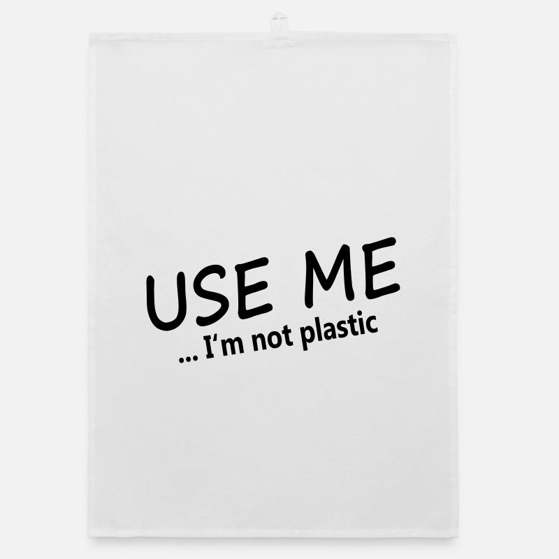 USE ME - I'm not plastic Organic dish towel