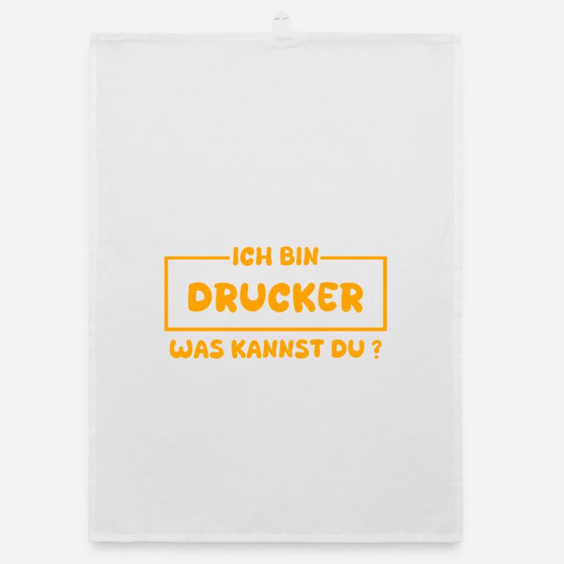 Beruf Drucker Organic Geschirrtuch