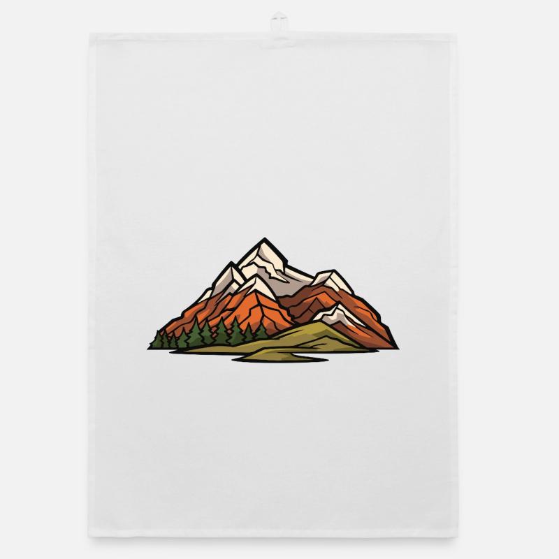 Berge Landschaft Organic Geschirrtuch