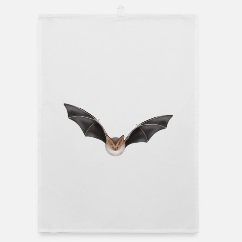 Night Bat Wing Design Organic dish towel