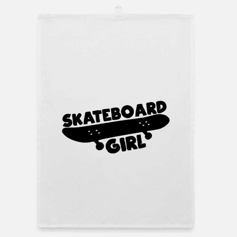 Skateboarder Organic dish towel