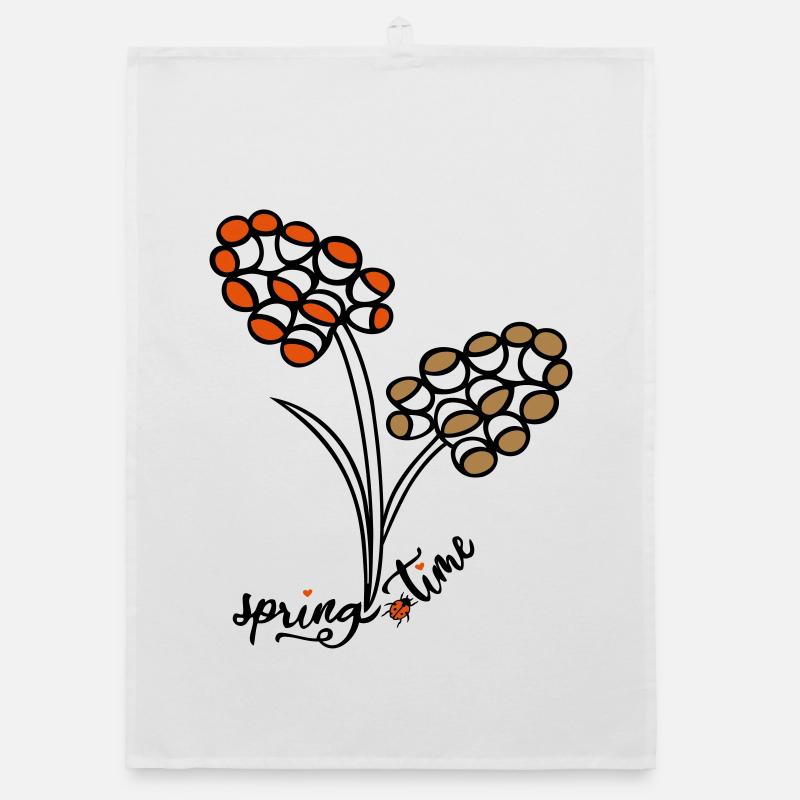 Spring Time Organic Geschirrtuch