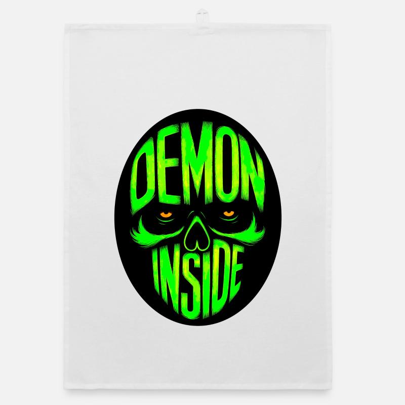 Demon inside Organic dish towel
