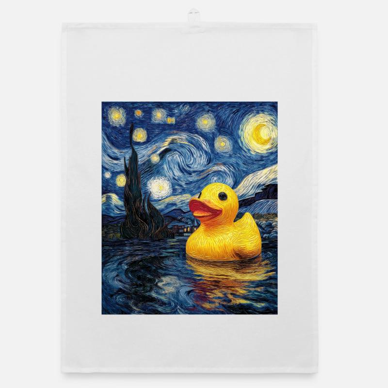 Rubber duck Organic dish towel