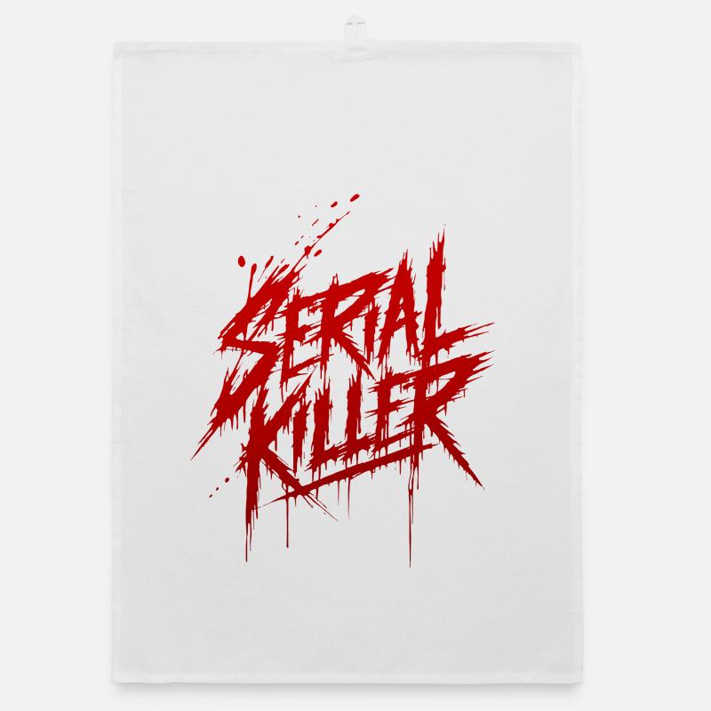 serial killer Organic dish towel