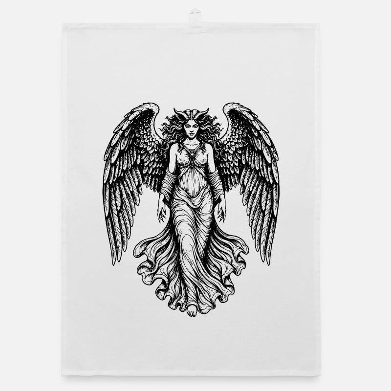 Lilith, gefallener Engel Organic Geschirrtuch