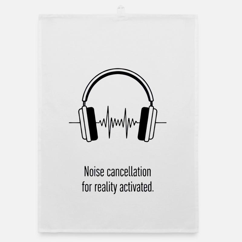 Noise cancellation enabled for reality Organic dish towel