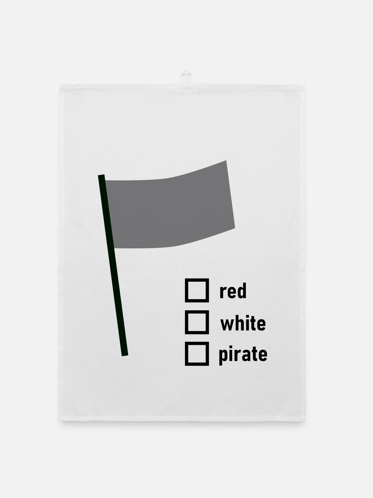 Flag - Organic Geschirrtuch - Weiß - Vorne