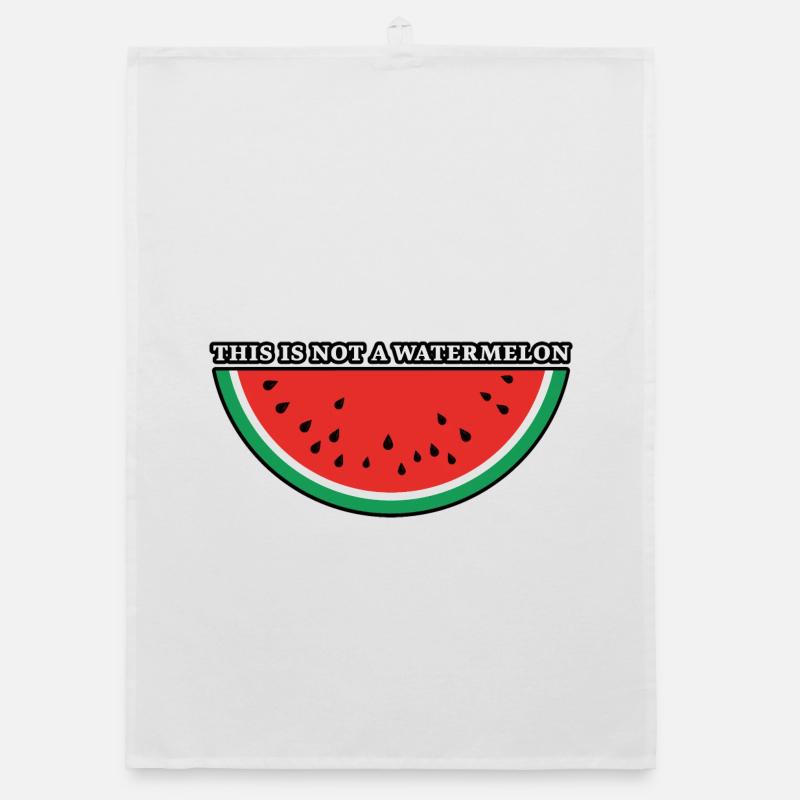 This Is Not A Watermelon - Torchon bio - blanc