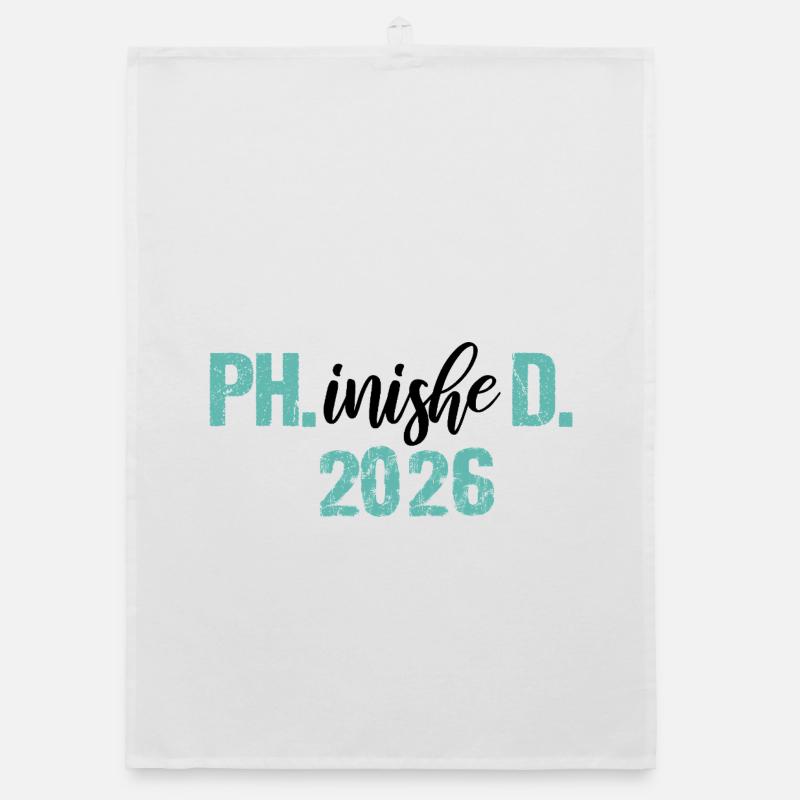 Doktor 2026 Abschluss Philister Dissertation Phd Organic Geschirrtuch