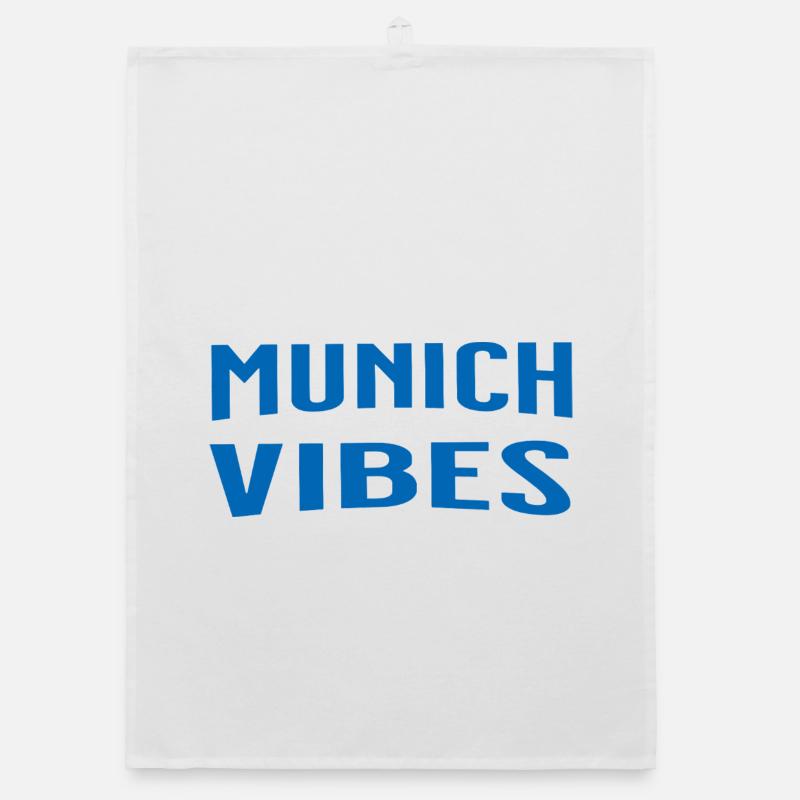 Munich Vibes - Torchon bio - blanc