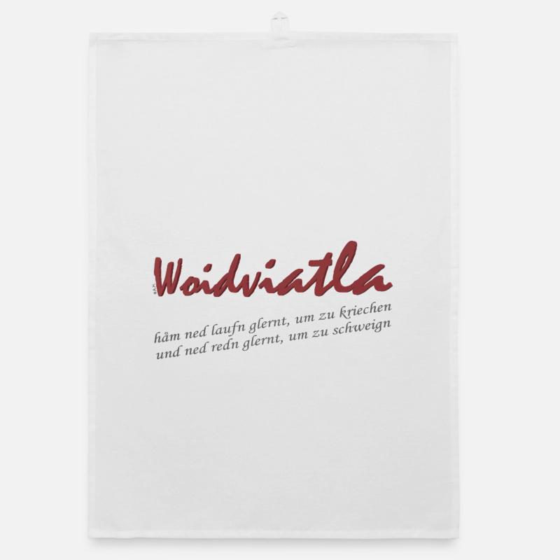 Woidviatla Script Logo Organic dish towel