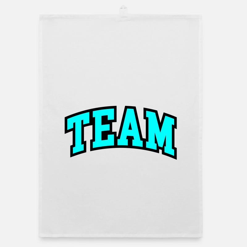 Lettrage d’équipe Torchon bio