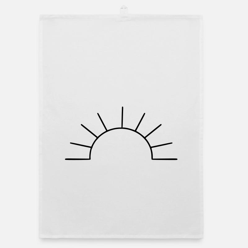 schlichte Sonne Organic Geschirrtuch