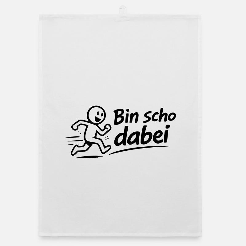 Bin scho dabei Organic Geschirrtuch