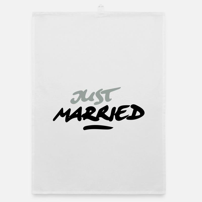 just married 2C Organic Geschirrtuch