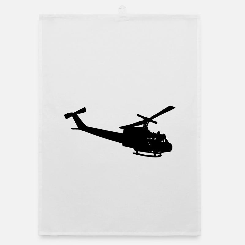 Silhouette de Bell UH-10 Torchon bio