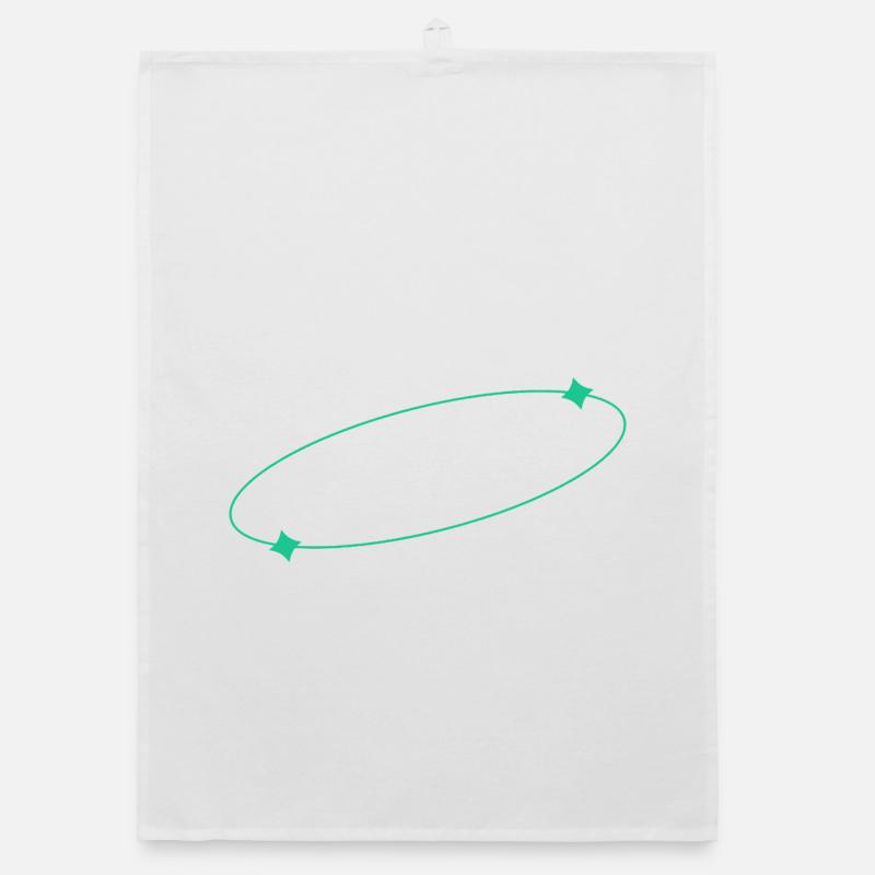 Elliptical Star Ring Organic dish towel