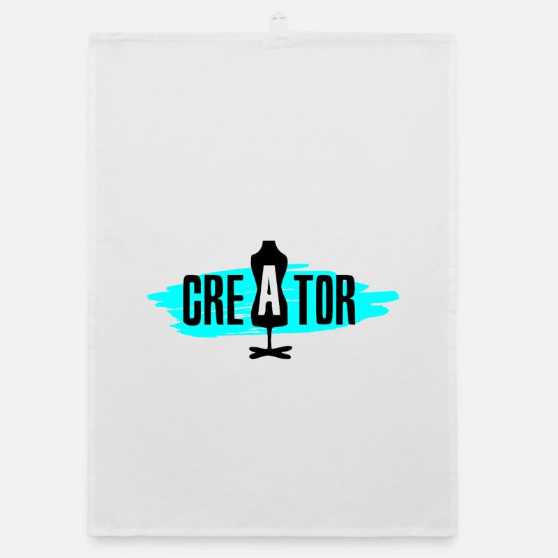 Creator - Blau Organic Geschirrtuch
