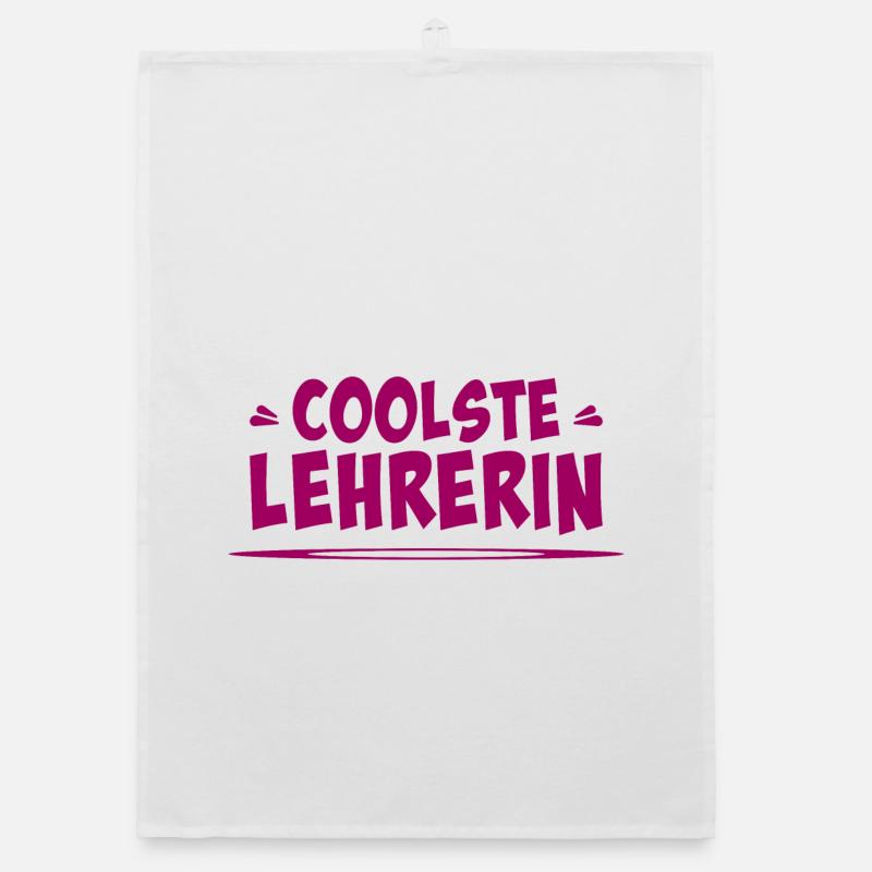 coolste lehrerin Organic Geschirrtuch