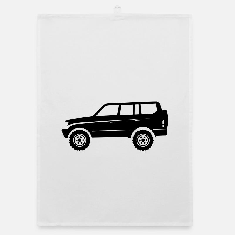 Offroad Adventure SUV Organic Geschirrtuch