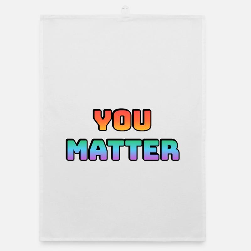 You Matter Gradientendesign Organic Geschirrtuch