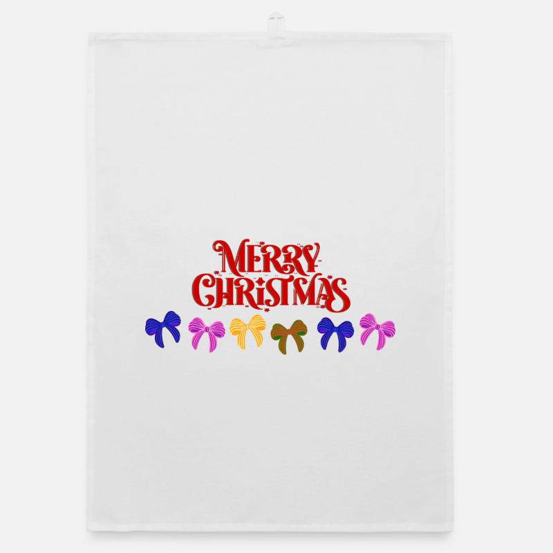 Défilé d’arcs de joyeux Noël Torchon bio