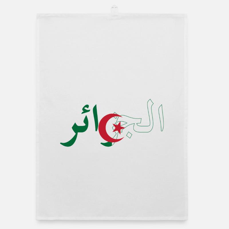 Algerian flag Organic dish towel