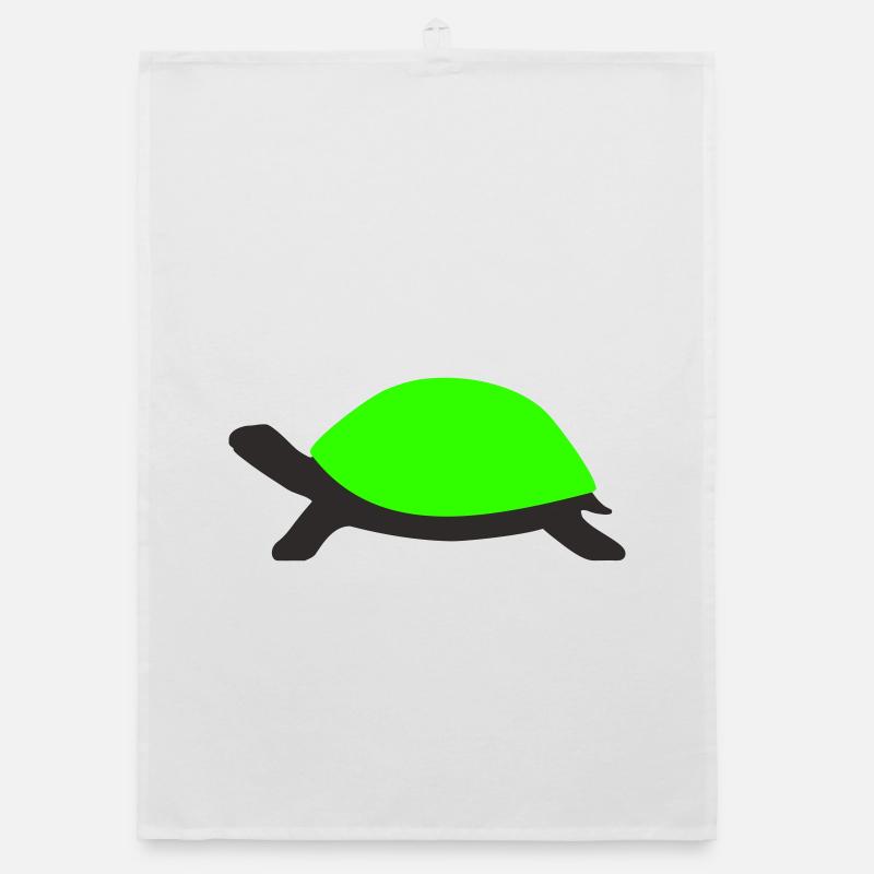 Tortue dessinée Torchon bio