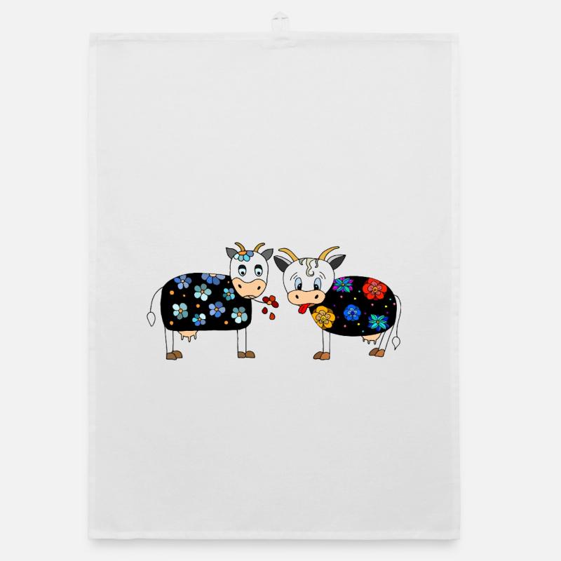 Cows Organic dish towel