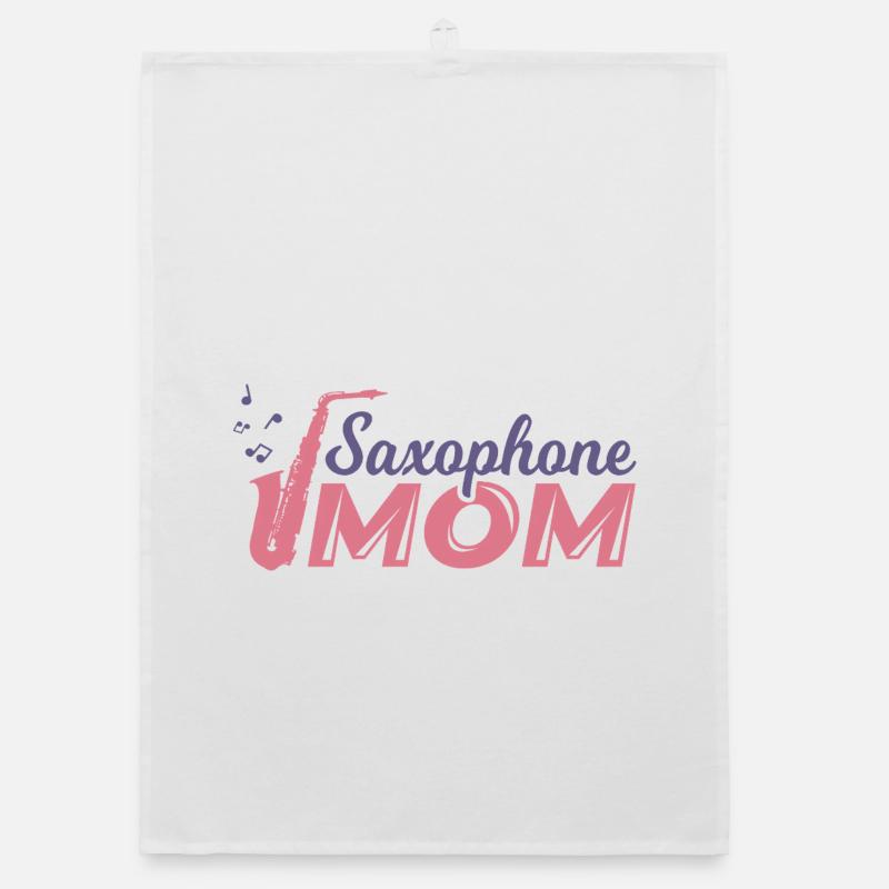 Saxophon Mutter Organic Geschirrtuch