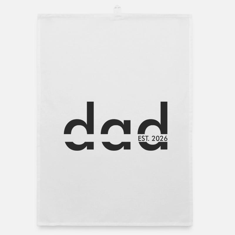 Dead EST 2026 Graphic - Organic dish towel - white