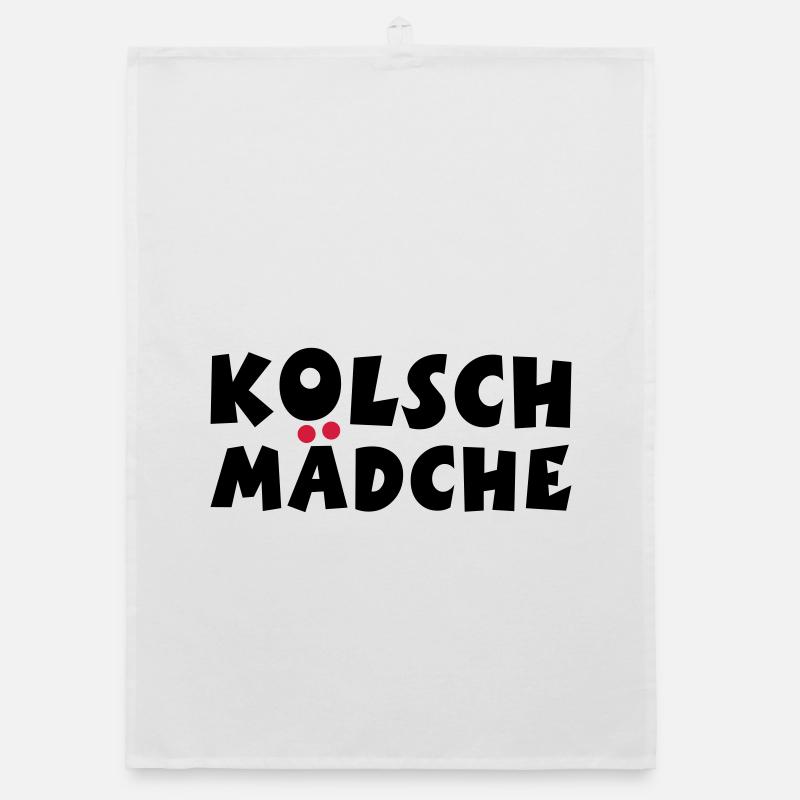 Kölsch Mädche - Ein Mädchen aus Köln Organic Geschirrtuch