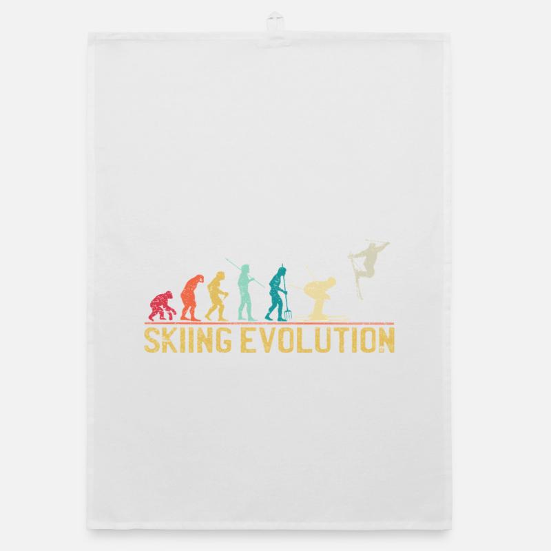 Skiing Evolution: From First Steps to Freestyle Organic dish towel