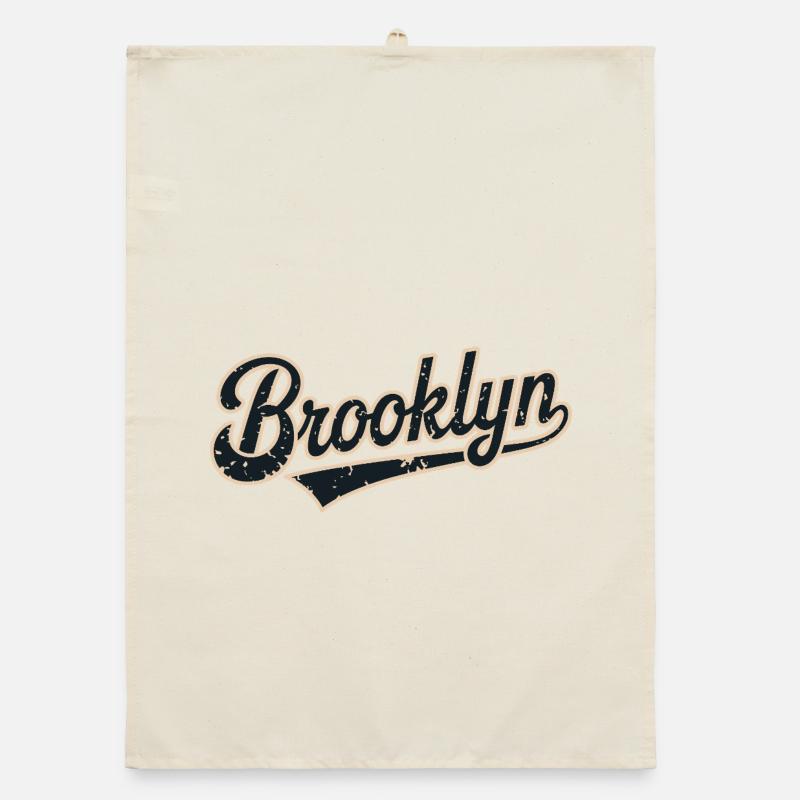 Brooklyn Vintage Script Logo Torchon bio