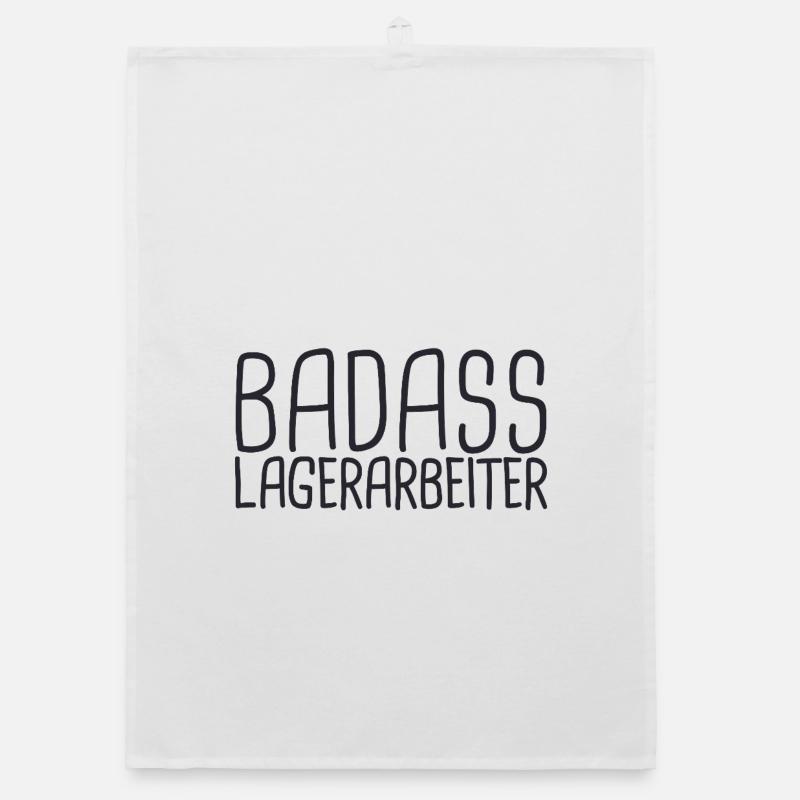 Warehouse Worker Badass Organic dish towel