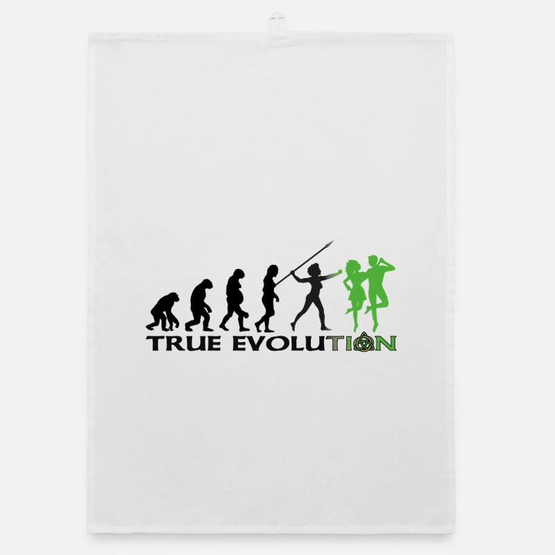 Evolution towards traditional Irish dance Organic dish towel