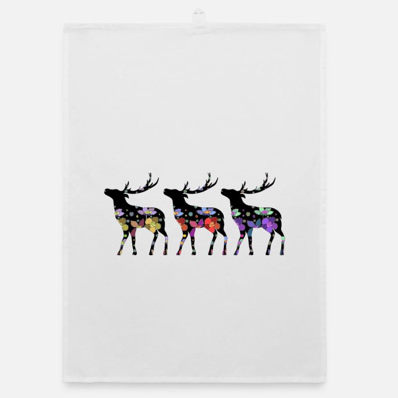 Deer Organic dish towel