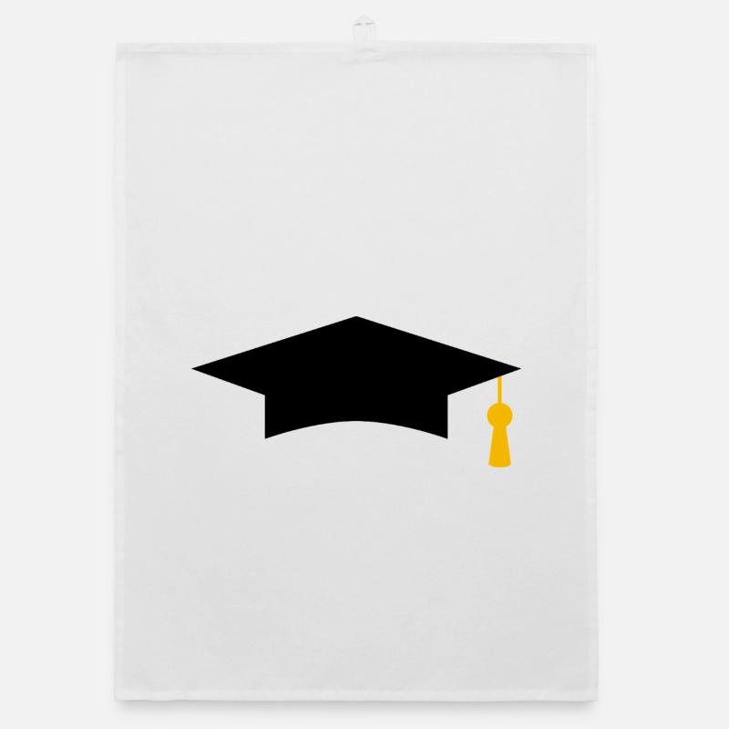 Graduation cap Organic dish towel
