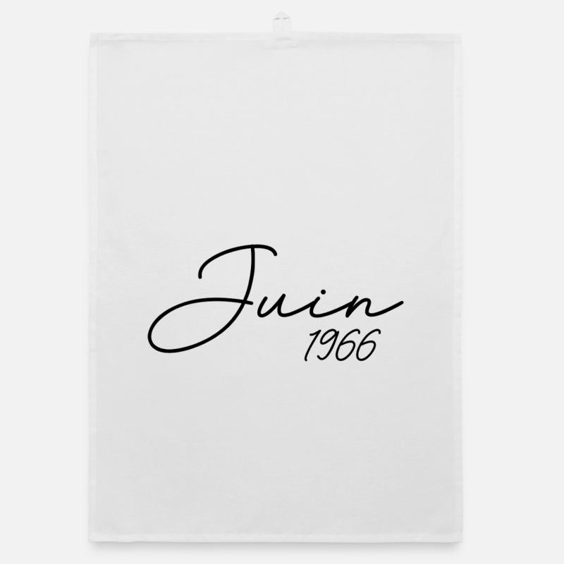 Geburtstag 1966 Juni 1966 Geschenk Juni 1966 Organic Geschirrtuch