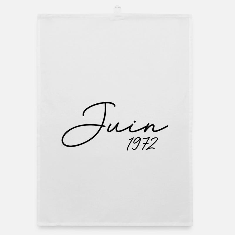 Geburtstag 1972 Juni 1972 Geschenk Juni 1972 Organic Geschirrtuch