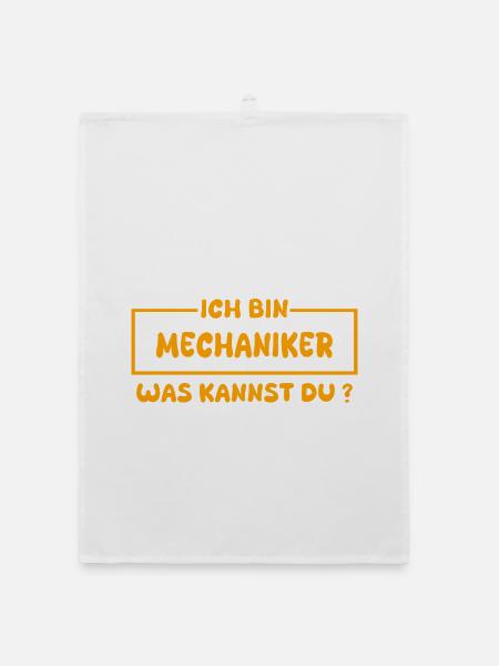 Mechaniker als Job - Organic Geschirrtuch - Weiß - Vorne