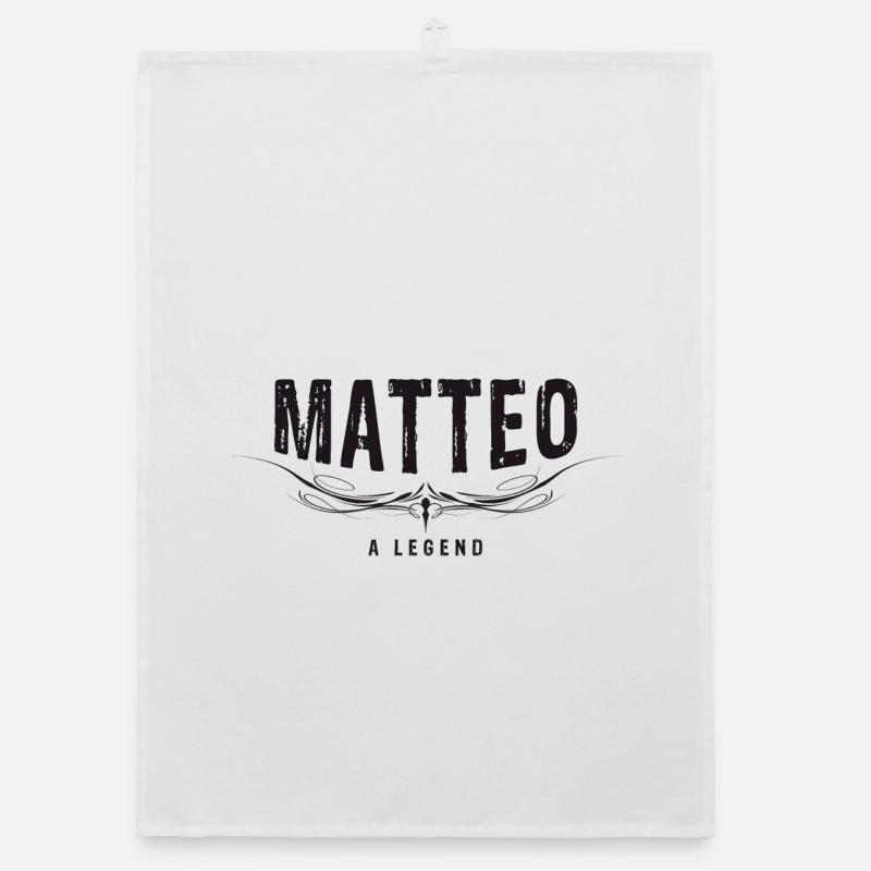 MATTEO A LEGEND décoré Torchon bio