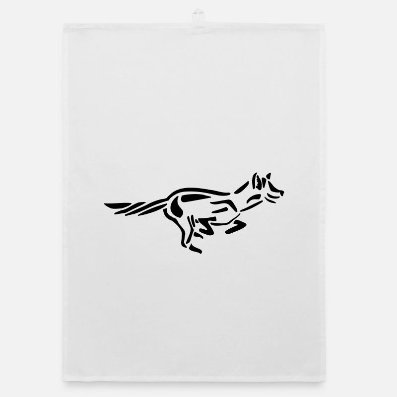 Running fox Organic dish towel