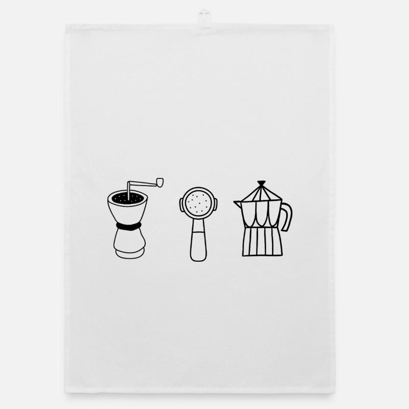 Coffee evolution Organic dish towel
