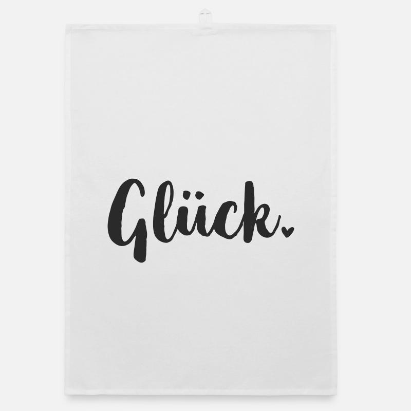 Glück Statement Organic Geschirrtuch