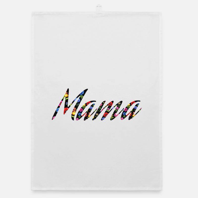 Flower Waves Pattern Organic dish towel