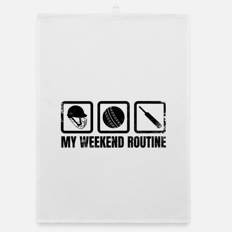 Routine du week-end des joueurs de cricket Torchon bio