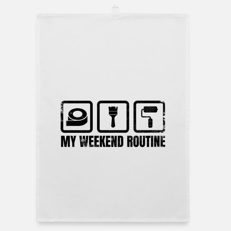 Routine du week-end du peintre Torchon bio